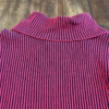 Ruby Rd Vintage Red Black Striped Cowl Neck Turtleneck Sweater Womens Petite Medium