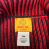 Ruby Rd Vintage Red Black Striped Cowl Neck Turtleneck Sweater Womens Petite Medium